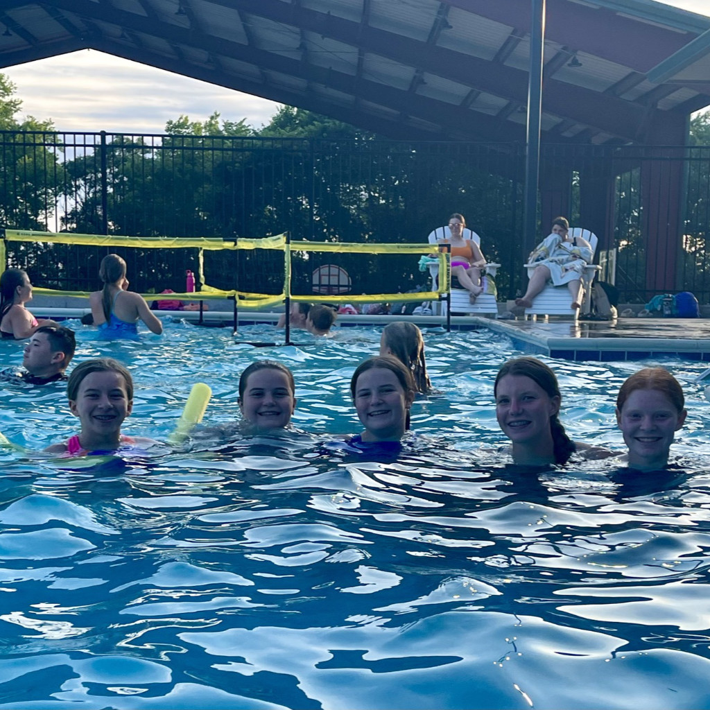 girls swimming at Camp Horizon